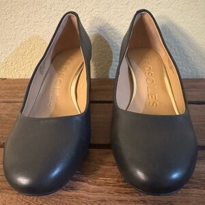 Aerosoles EBEL Comfy Pump Cipria Soft Black Leather Womens Size 6.5 New No Box